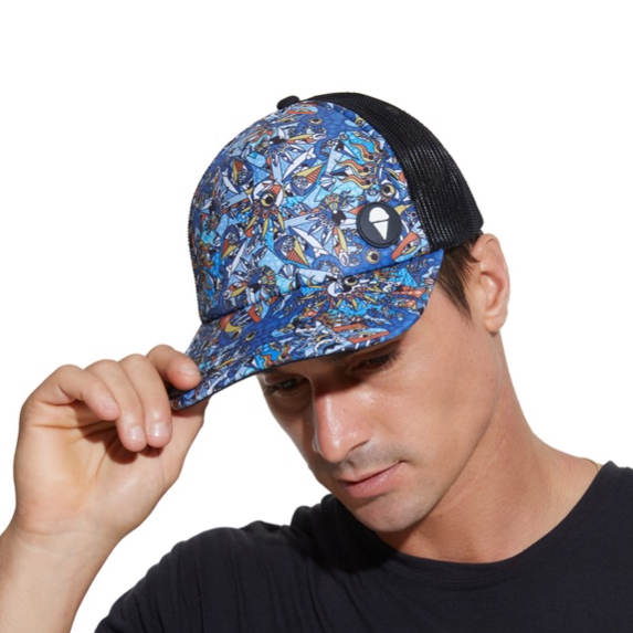 69SLAM Topi pria motif CAPEXS-AT