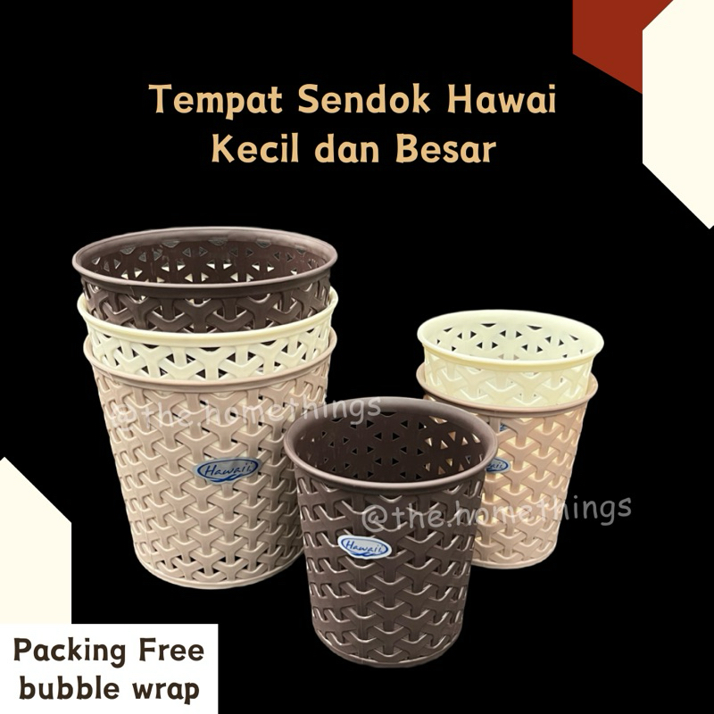 

@the.homethings - TEMPAT SENDOK PENSIL PLASTIK HAWAII KECIL 8620 & BESAR 8621 / TEMPAT SENDOK PLASTIK / KERANJANG HAWAII MINI SERBAGUNA / KERANJANG BULAT