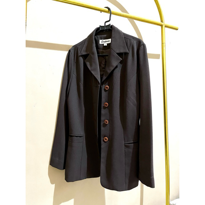 Emporio Blazer Wanita / Blazer Casual / Blazer Coklat / Blazer Hitam