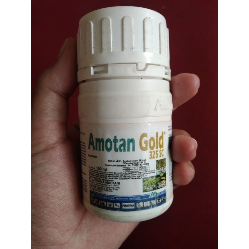 Fungisida / AMOTAN GOLD 325 SC 100 ML / Pendendalian Penyakit Hawar Pelepah Daun Pada Tanaman Padi &