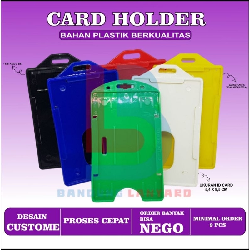 

Case Standar Plastik / Holder ID Card / Frame ID Card / Plastik ID Card / Casing ID Card / Lanyard Casing