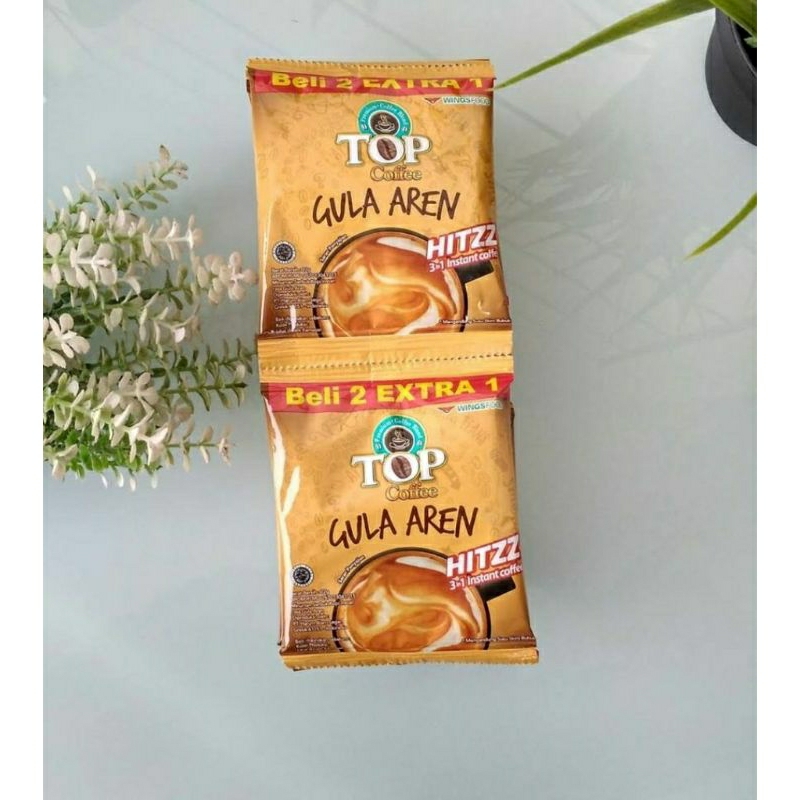 

TOP COFFEE GULA AREN 1 RENCENG ISI 15 SACHETS