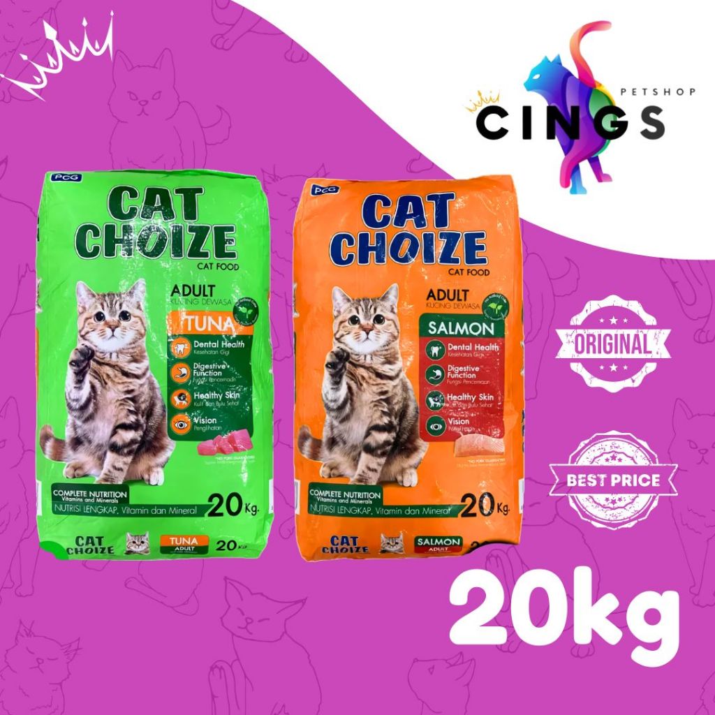 CAT CHOIZE TUNA & SALMON ADULT 20KG KHUSUS ekspedisi