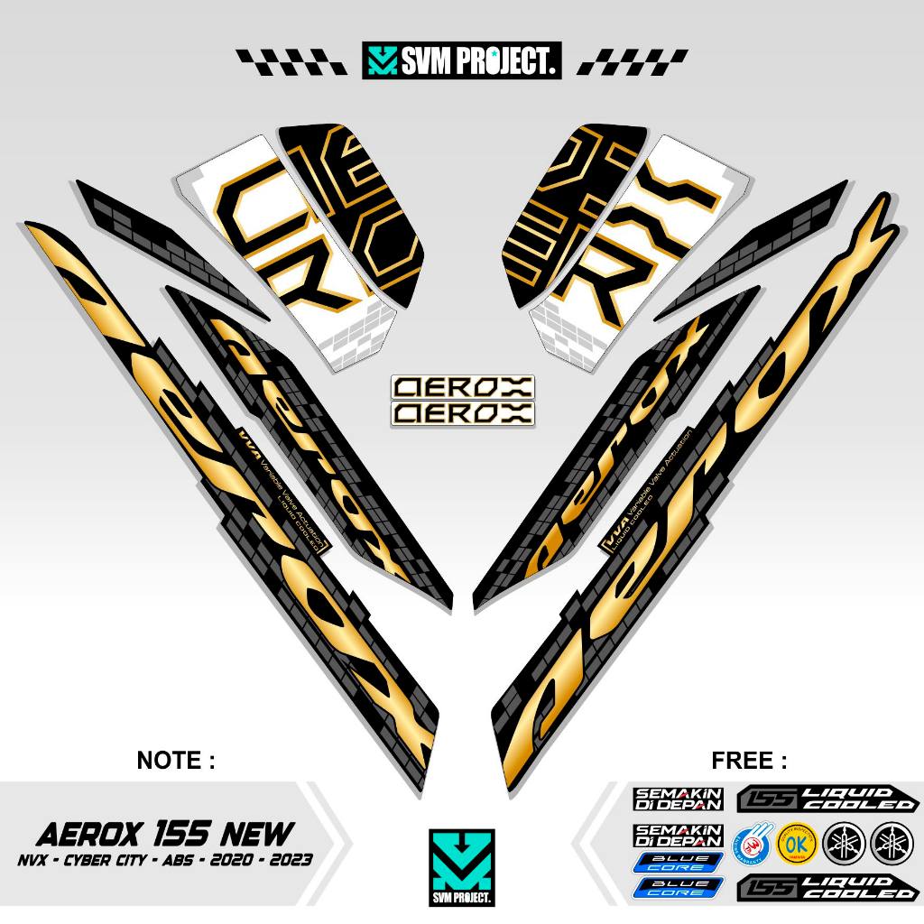 STRIPING AEROX 155 NEW CYBER CITY MOTIF 11 / STIKER AEROX 155 CONNECTED / STICKER AEROX 155 CONNECTE