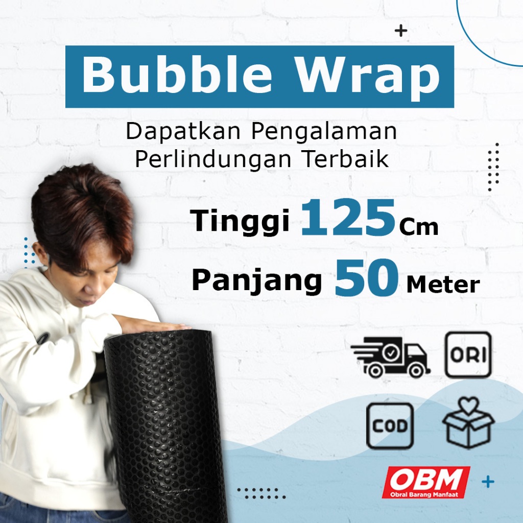 

Ultimate Protection! Bubble Wrap DKM 125 CM x 50 M Hitam & Putih - Kemasan Ideal untuk Pengiriman!