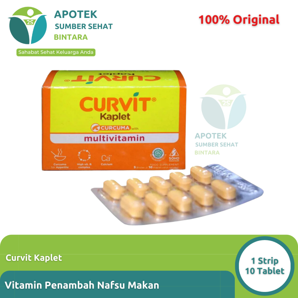 Curvit Kaplet Multivitamin - Penambah Nafsu Makan