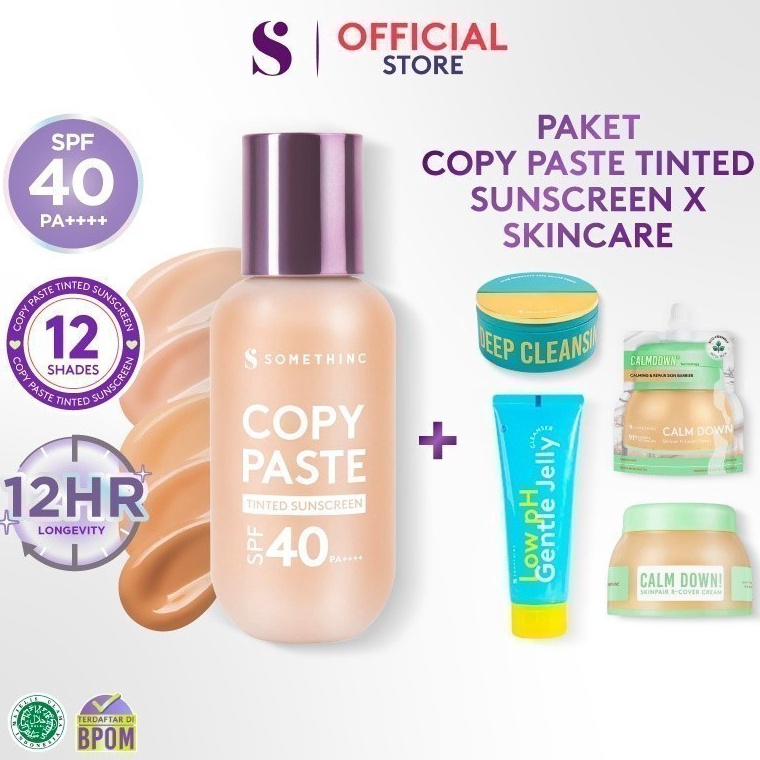 ART O44O SOMETHINC 2 PCS Copy Paste Tinted Sunscreen X Skincare Copy Paste Tinted Sunscreen SPF 4 PA