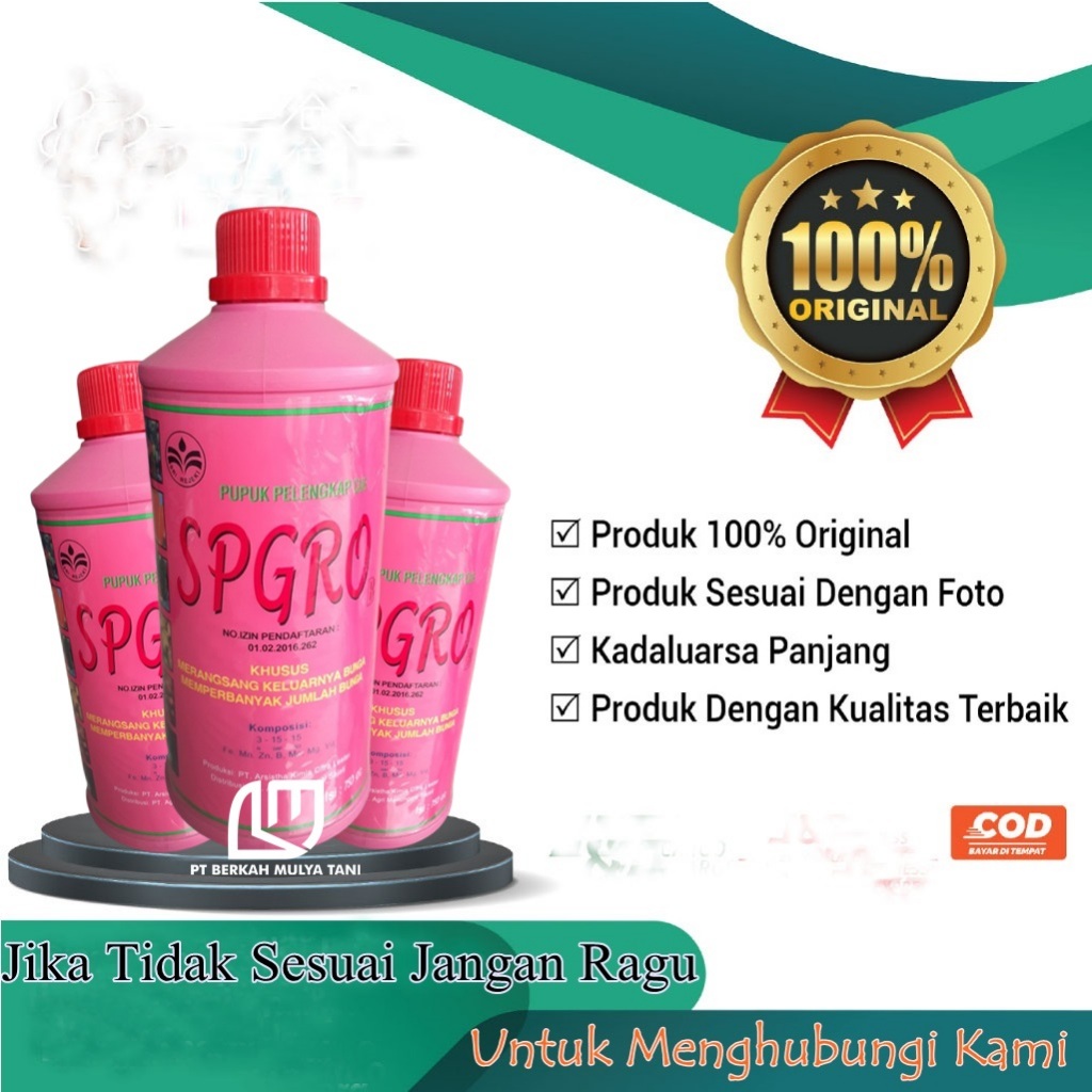 SP GROW PUPUK DAUN CAIR SPGRO Merah SPGROW BUAH 750ml