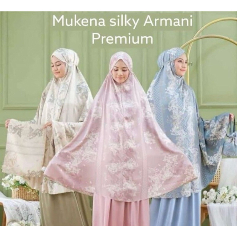 MUKENA MOTIF BAHAN SILK PREMIUM || ARMANI SILK TERLARIS