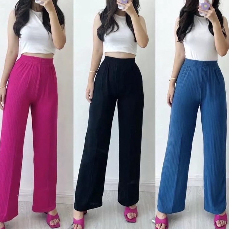 Kulot Knit Premium Celana Knit Hornet Daily Kulot Knit ART H4S3