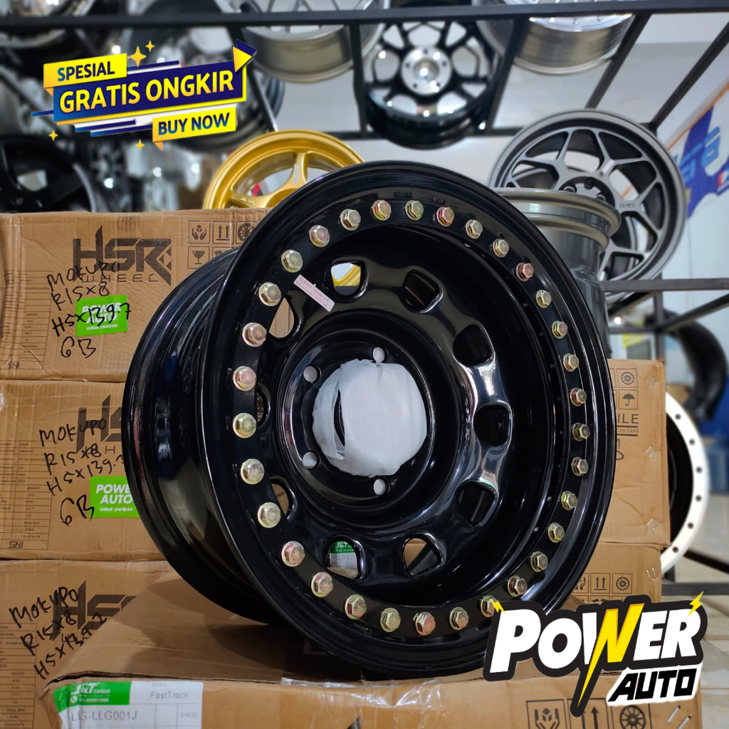 velg Beadlock untuk Katana Jimny ring 15 Hsr wheel Lebar 8inc