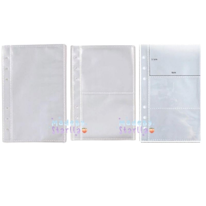 

(BISA COD✅) SLEEVE BINDER PHOTOCARD A6 6 RING DOUBLE SIDE 3P