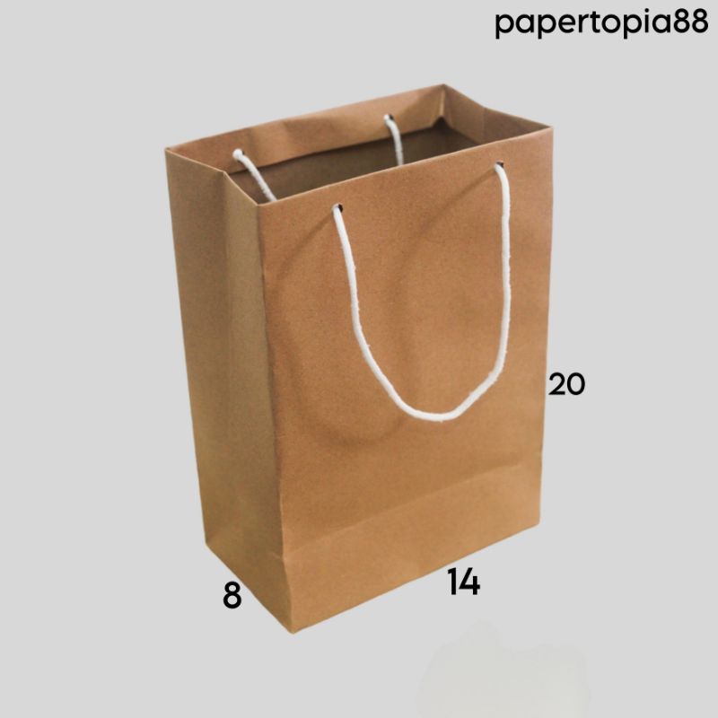 

Paper bag P 14 x L 8 x T 20 Small Coklat