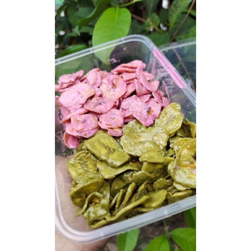 

BANANA CHIPSS (Matcha+ strawberry)