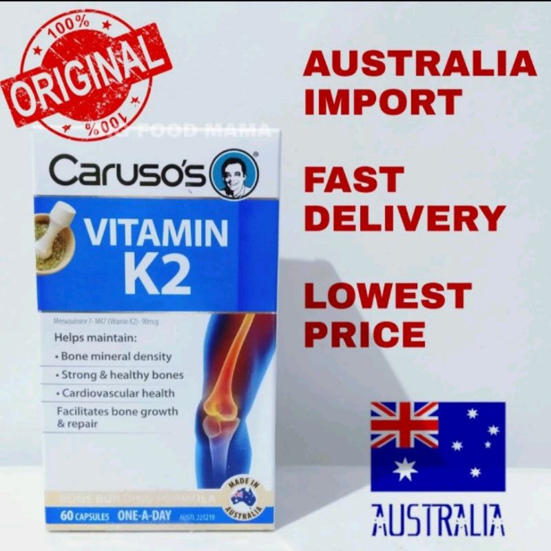 Carusos Vitamin K2 90mcg 60 Caps