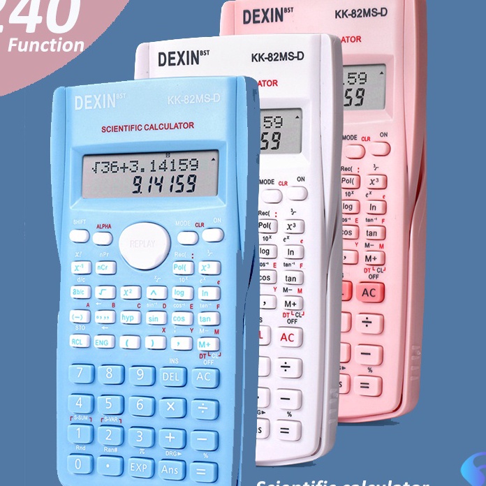 

TERBARU Kalkulator Color Function Scientific Kalkulator 24 Fungsi Kalkulasi 3 Warna 17 scientific calculator KK82MSD