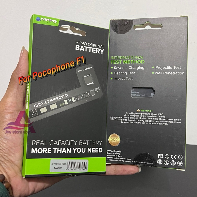 HIPPO BATERAI POCO F1 PREMIUM QUALITY 4000mAh BM4E DOUBLE LITHIUM ORIGINAL BATTERY/ BATRAI XIAOMI PO
