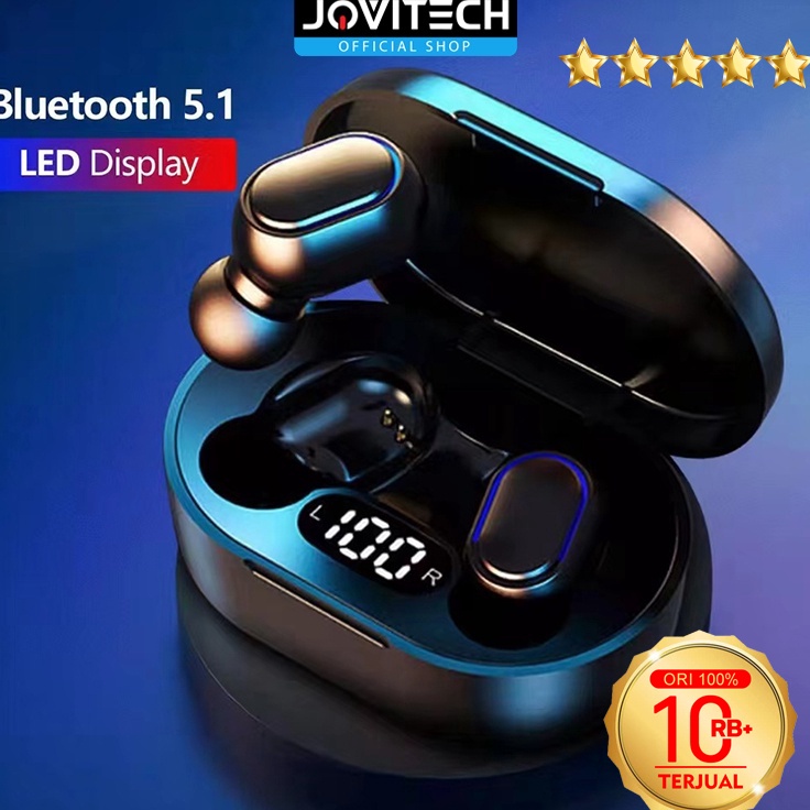 TA Jovitech TWS Earphone Bluetooth Wireless Earbuds Digital Click Button LED Display Waterproof  T1