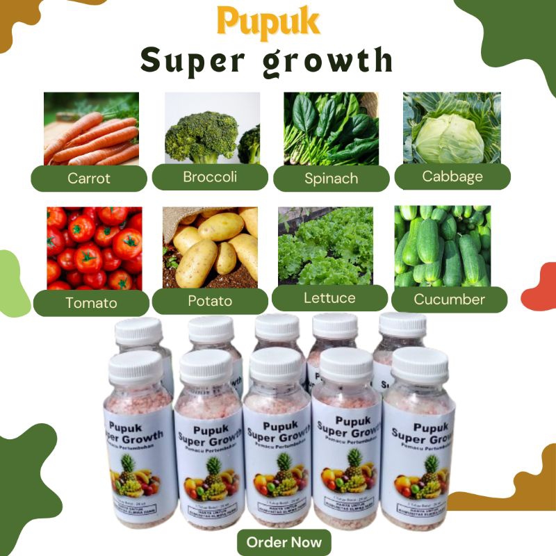 PUPUK SUPER GROWTH PEMACU PEMBUAHAN BELI 1 DAPAT 10