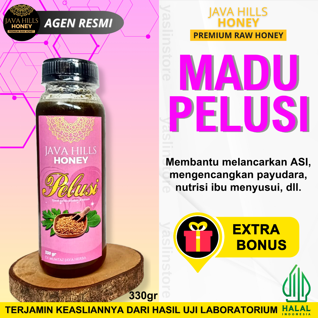 

Madu Pelusi Pelancar ASI Mengencangkan Payudara JAVA HILLS HONEY 330gr