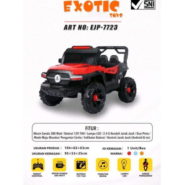 Exotic Ejp 7723 Mobil Aki Anak