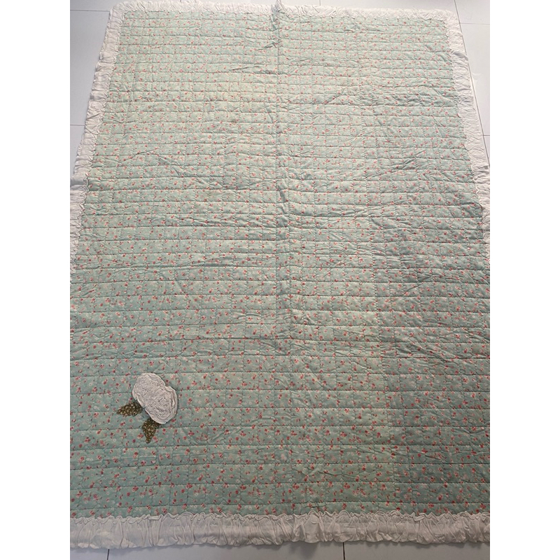 Ambal / Karpet Shabby Bunga Timbul Two Tone 150 x 200 ada antislip