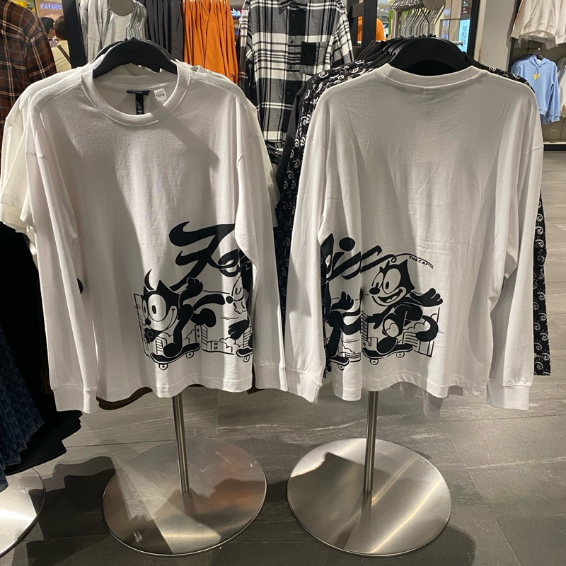 Oversize Kaos Felix The Cat x H&M Original Store