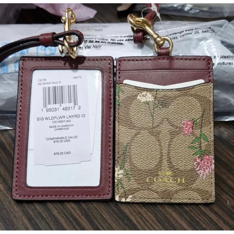 

Lanyard Coach Signature Flowers ORIGINAL
