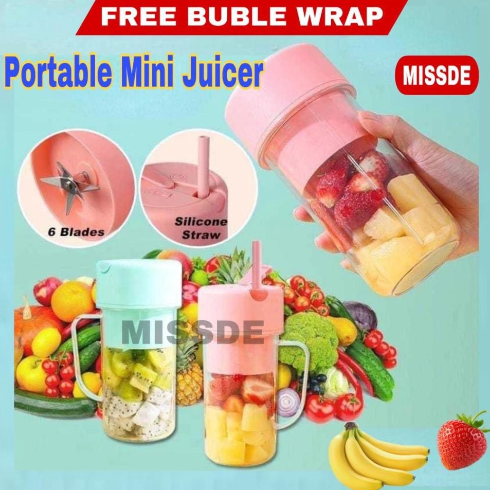 dc BLENDER PORTABLE MINI GELAS  SEDOTAN  JUICER PORTABLE MINI  SEDOTAN  BLENDER JUS BUAH