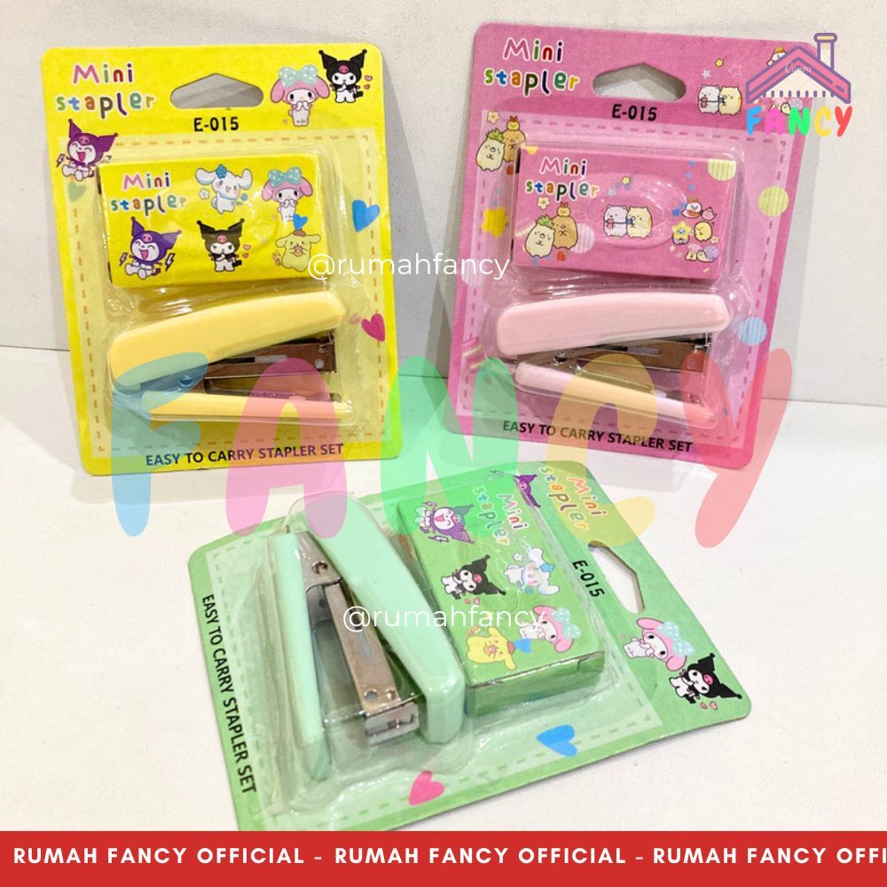 

Hekter Stapler Staples FANCY Bentuk Mini E-015 + isi Staples No.10 Karakter Animal Warna-warni Pastel Color Lucu Unik Murah