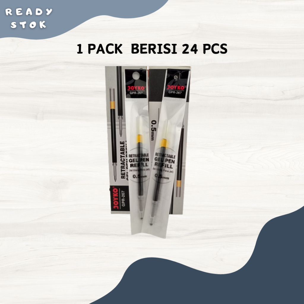 

GEL PEN REFILL / ISI BOLPOIN / ISI PULPEN GPR - 267 /GEL PEN REFILL GPR-267JOYKO (PACK)