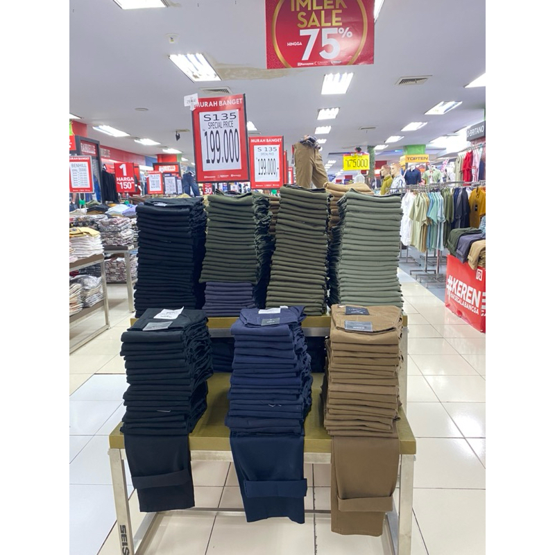 Celana chinos panjang pria s135 by benhill, big size jumbo