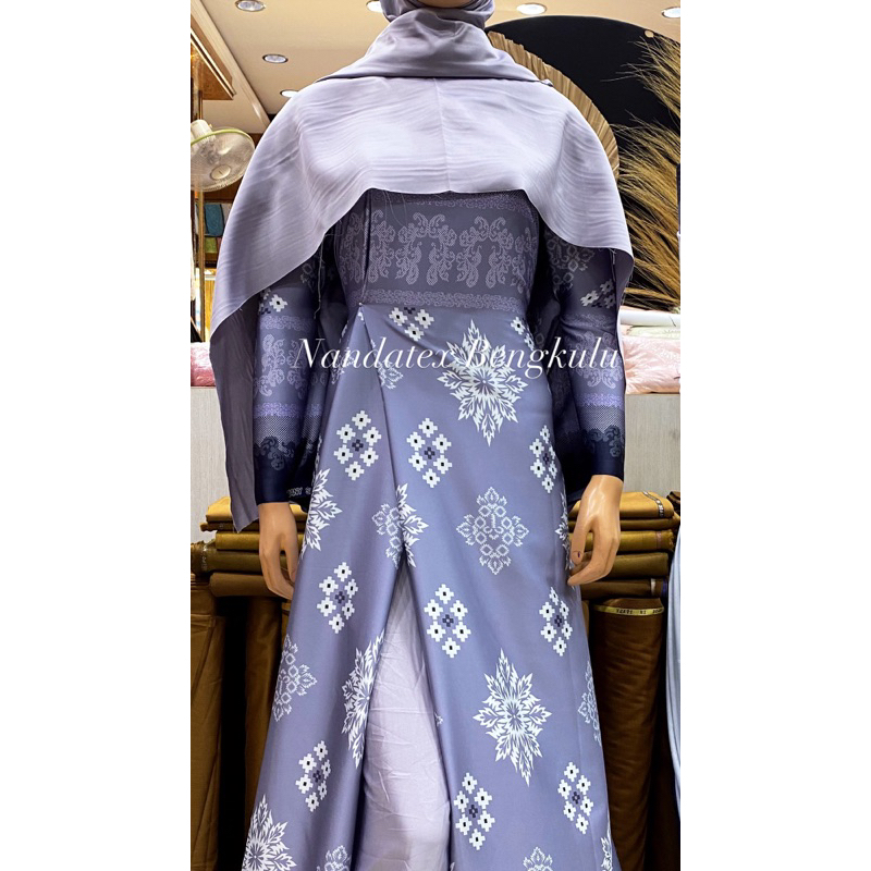 Armani silk Motif dress abaya baju lebaran baju couple