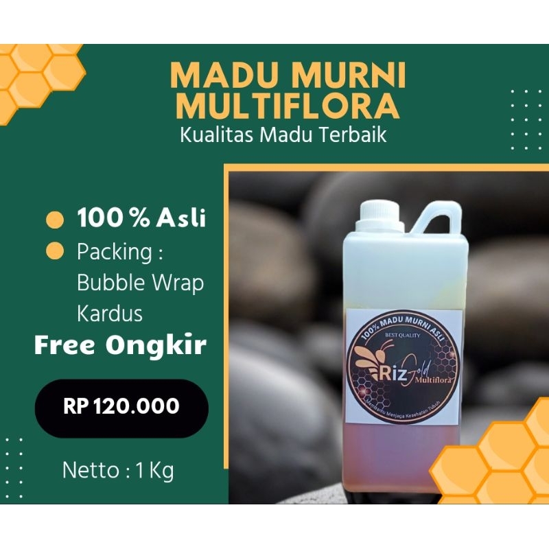 

Madu Asli 100 % Murni Multiflora 1 Kg