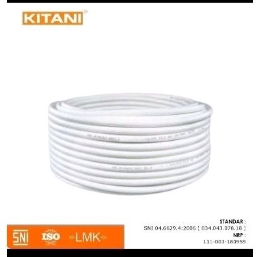 Kabel Listrik NYM SNI 2x1,5 Kawat Merk Kitani Tembaga Murni Ecer Permeter