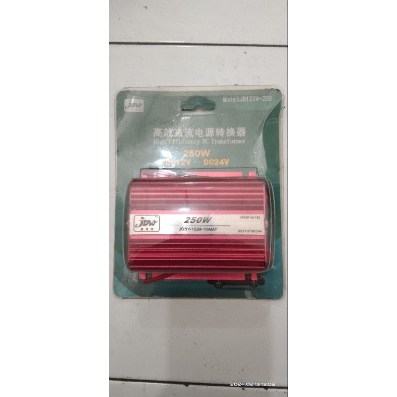 CONVERTER DARI INPUT DC 12V KE OUTPUT DC 24V