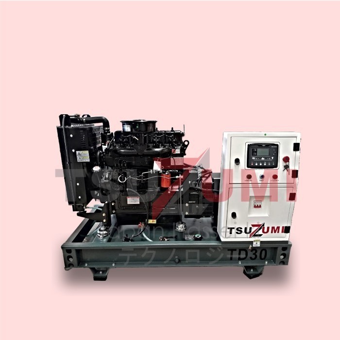 Genset Open Diesel 30 kva 24 KW Tsuzumi TD 30 KVA Japan Technology