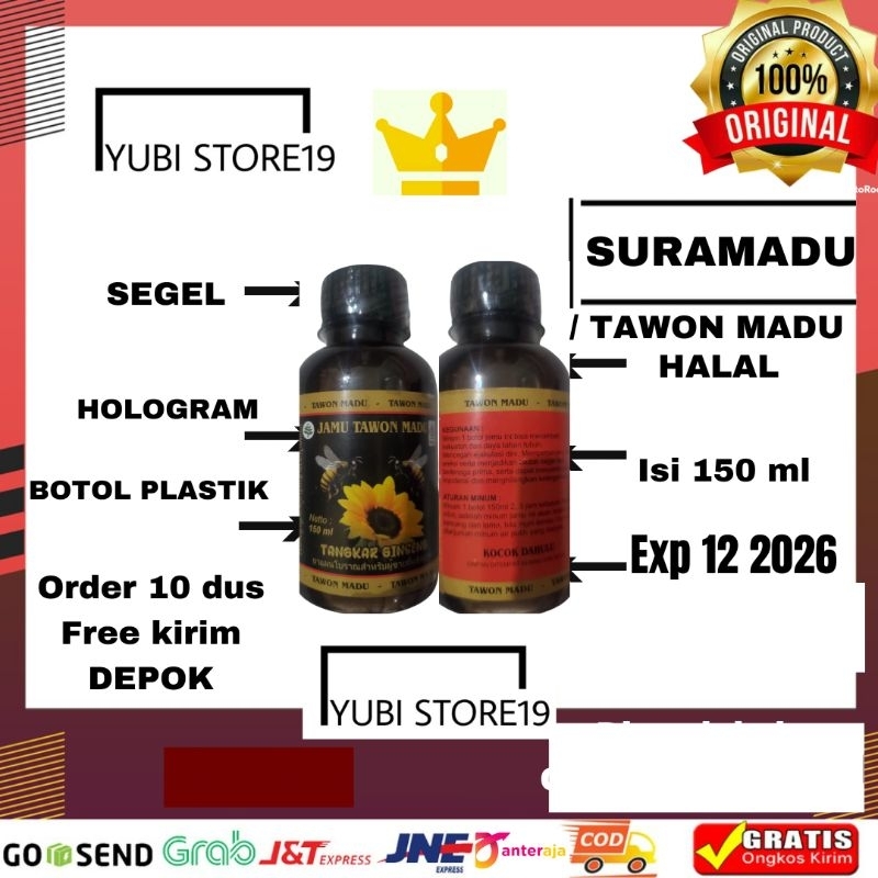 

jamu sura madu / tawon madu / tangkur ginseng