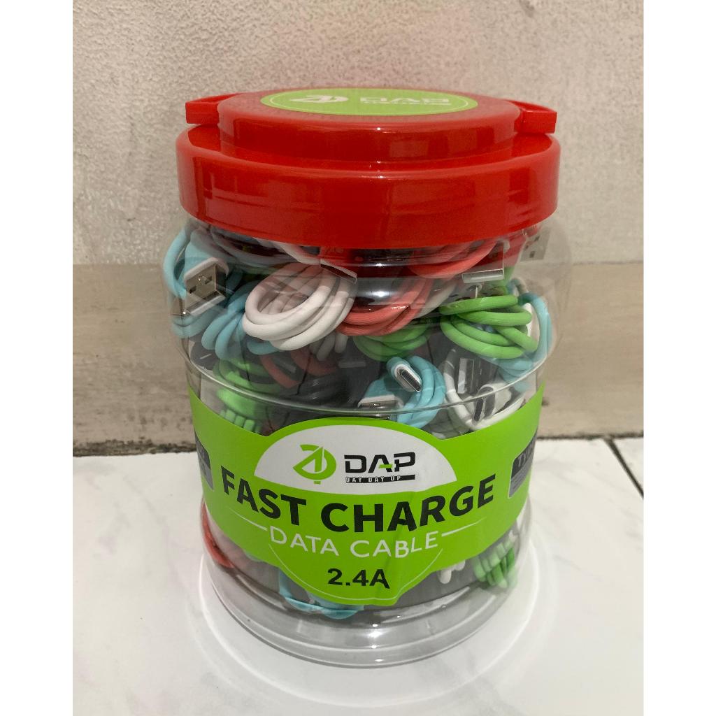 DAP DYT100 KABEL DATA TYPE-C 1 TOPLES ISI 50 PCS DATA CABLE 2.4A 1M