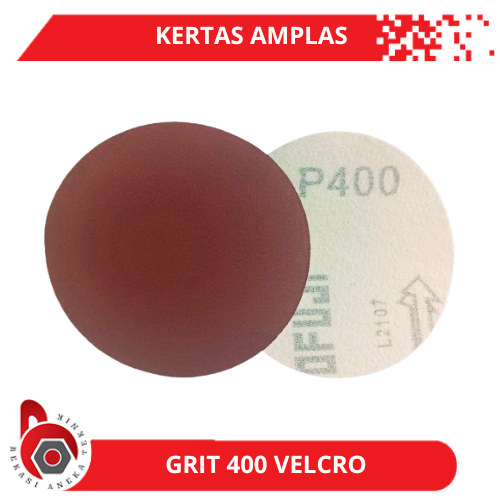 Kertas Amplas 4 Inch Grit 400 Bulat
