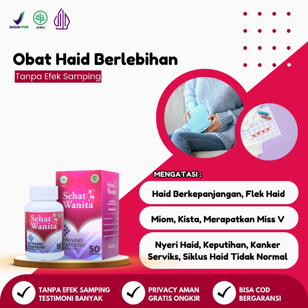 Obat Alami Menghentikan Darah Haid yang Berkepanjangan Sehat Wanita ASLI