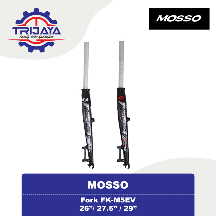 Mosso M5EV Fork Rigid Disc / V-Brake Fork Sepeda 26 / 27.5 / 29 Inch