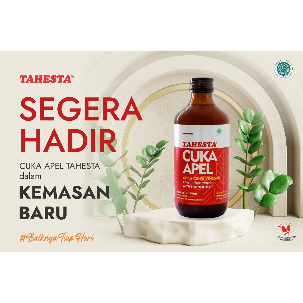 

Cuka Apel Tahesta 320ml Original Apple Cider Vinegar Herbal Kolesterol Kadar Gula Darah Osteoporosis Asli