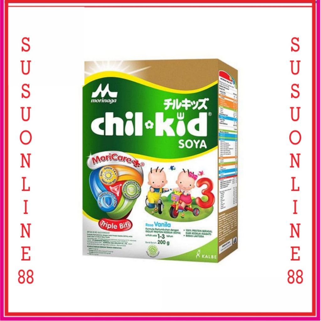 CHILKID SOYA VANILA 200 GRAM CHIL KID SUSU MORINAGA