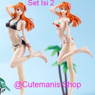 Mainan Figure One piece Nami Bikini Sexy Nami figure sexy nude 24 Cm