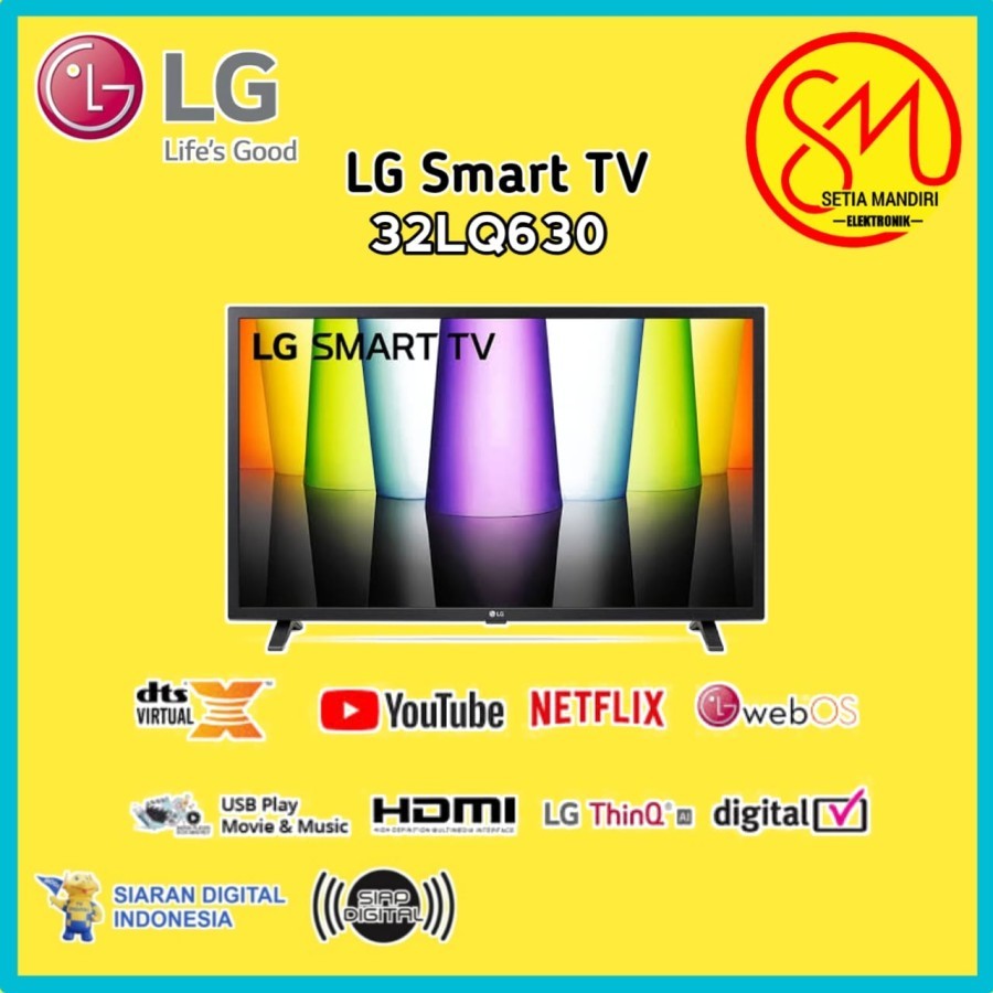 LG 32LQ630 Smart TV 32 Inch HD Ready HDR Digital ThinQ 32LQ630BPSA