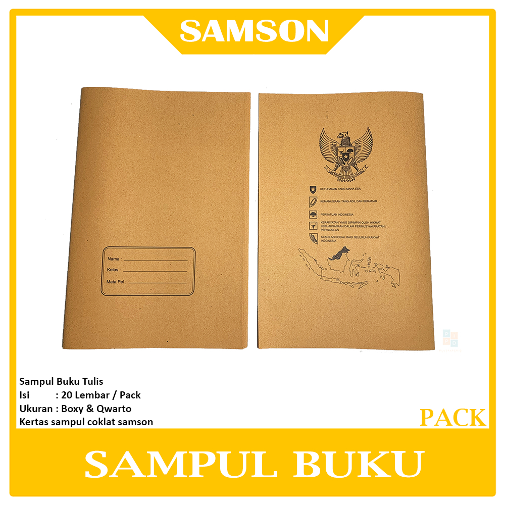 

Sampul Coklat Buku Tulis Bergambar Pancasila - Pack