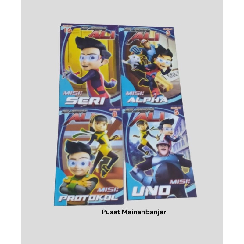 Mainan buku cerita ejen ali