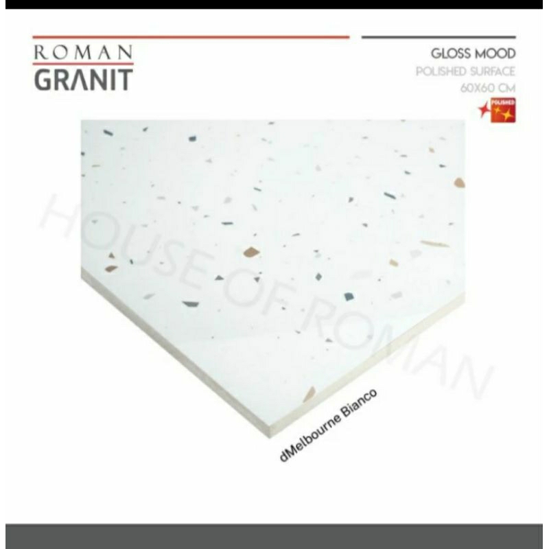 Roman Granit GT609897FR dMelbourne Bianco/Keramik terazo/keramik glossy/keramik dapur