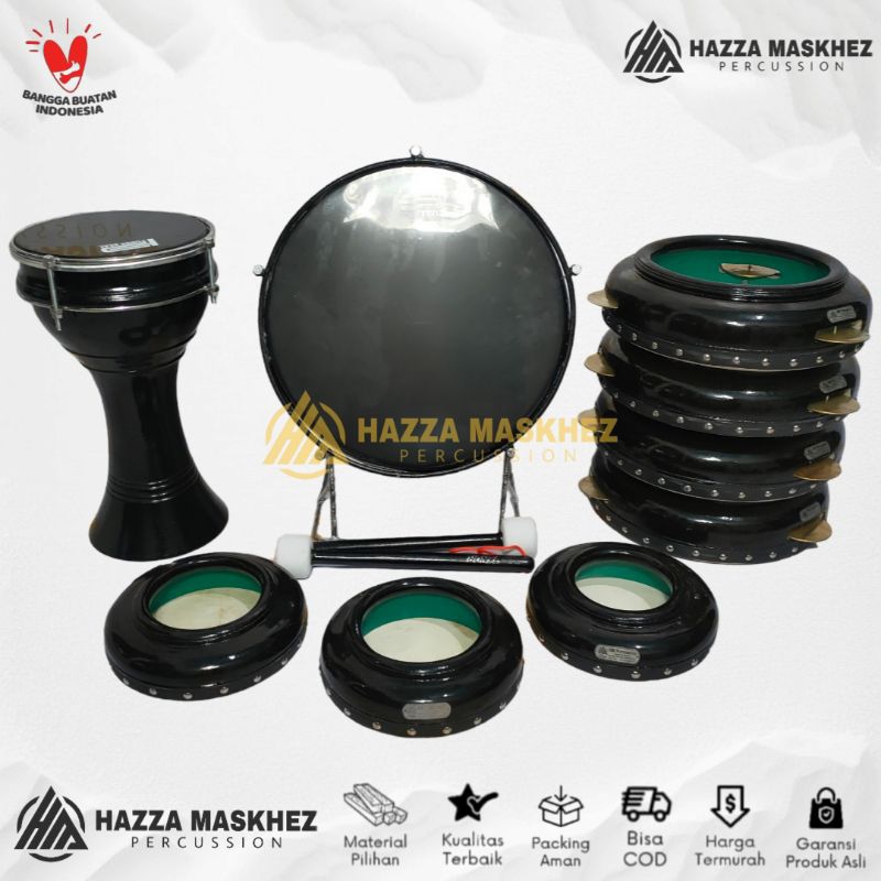 Alat Rebana Hadroh Jepara Full Set Standar Alat Hadroh